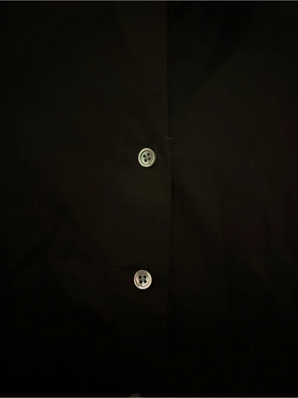 Theory Black Short-Sleeve Button-Up Top